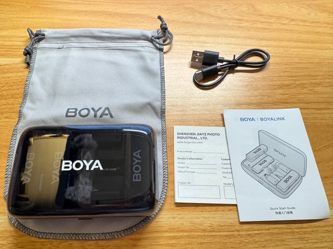 BOYA BOYALINK V2.0 ワイヤレスピンマイク