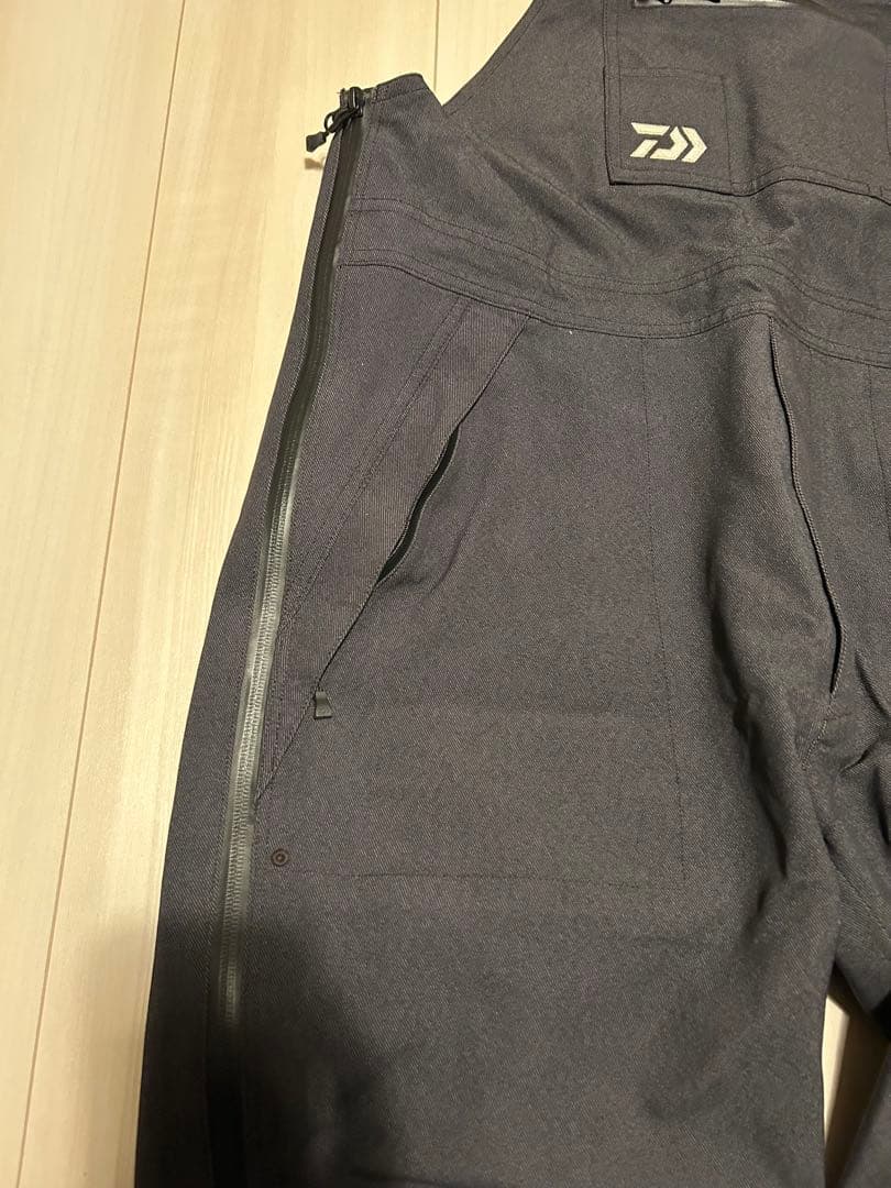 ダイワ ビブ パンツ レイン ブラックデニム DR 52420P