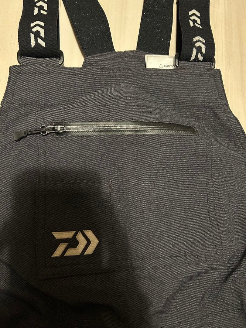 ダイワ ビブ パンツ レイン ブラックデニム DR 52420P