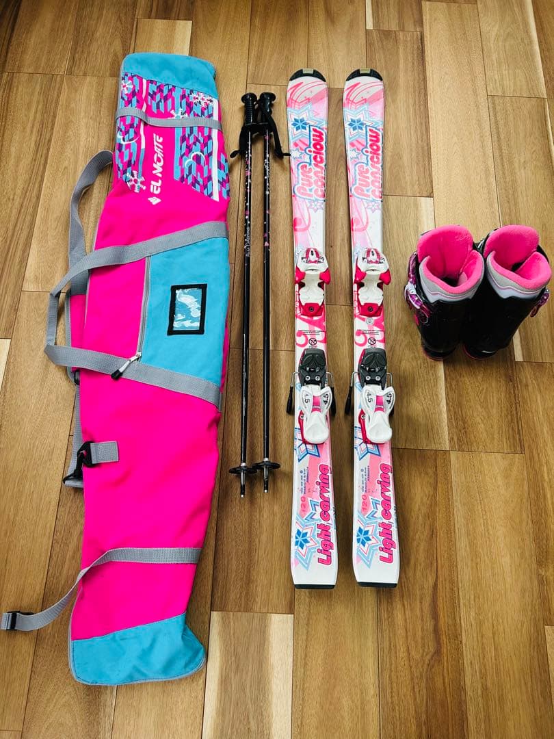 スキー4点セット（カバー付き）