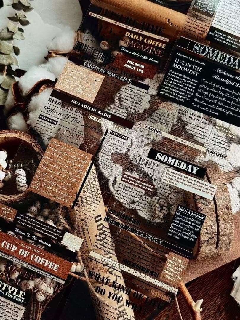 霖蓝汐原创手账《赫尔本副刊》海外マスキングテープ　マステ 【2651】