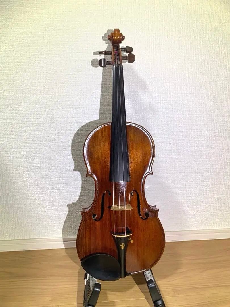 1940年代　アメリカ製　4/4 バイオリン　虎杢　裏板一枚板　修復済み