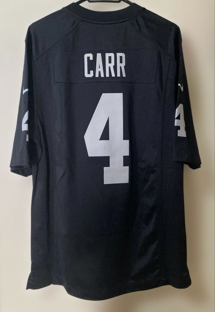 NFL RAIDERSレイダースCARRデレックカー オンフィールドジャージ M