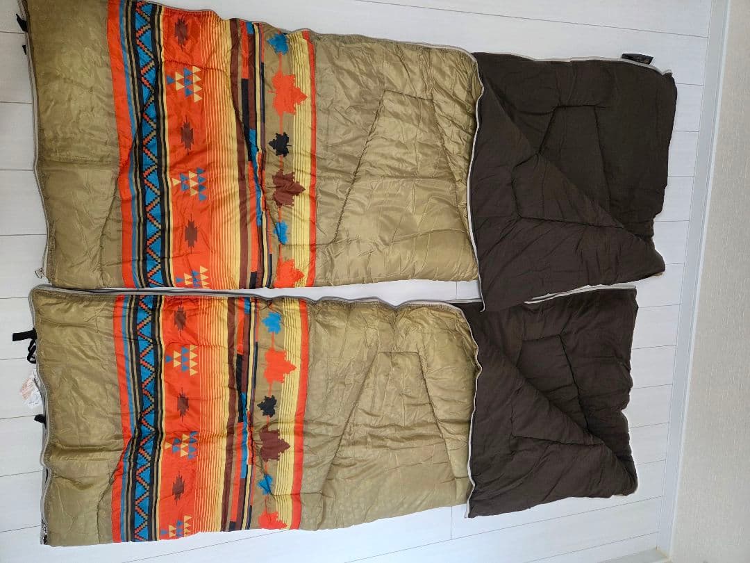 LOGOS×naturum 2in1 ナバホ柄シュラフ 2個セット 廃番 希少