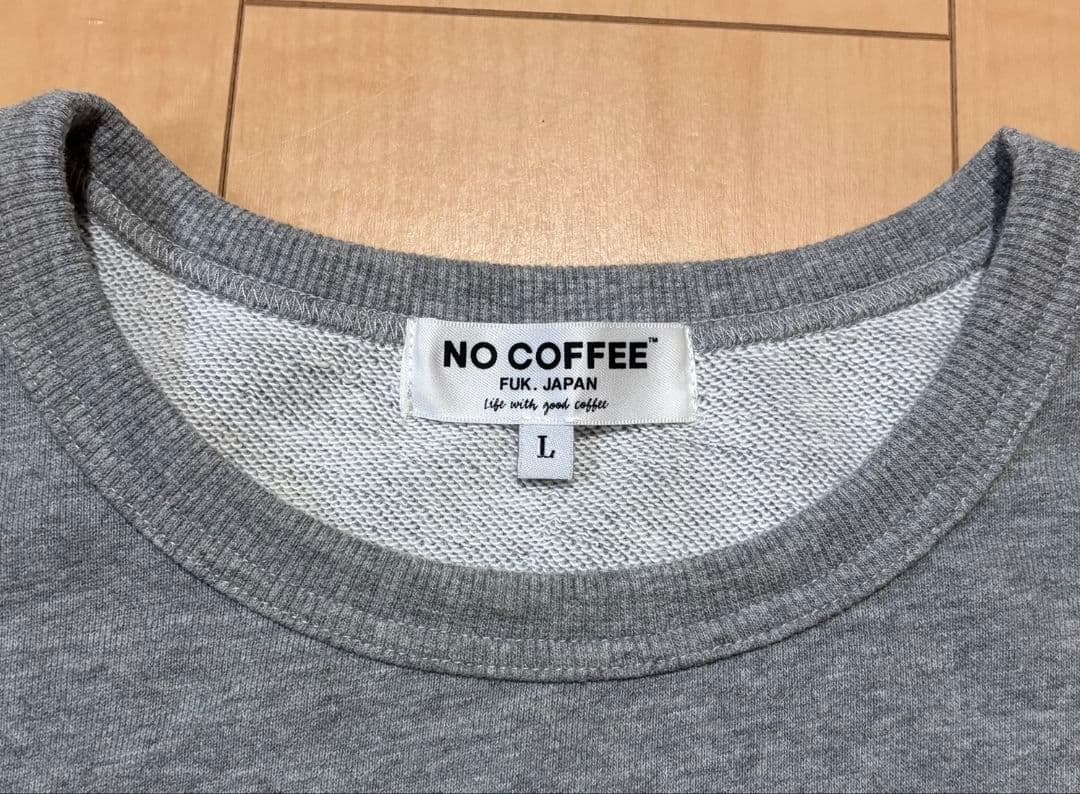 NO COFFEE × CLUBHAUS \"NO GOLF\" スウェット L