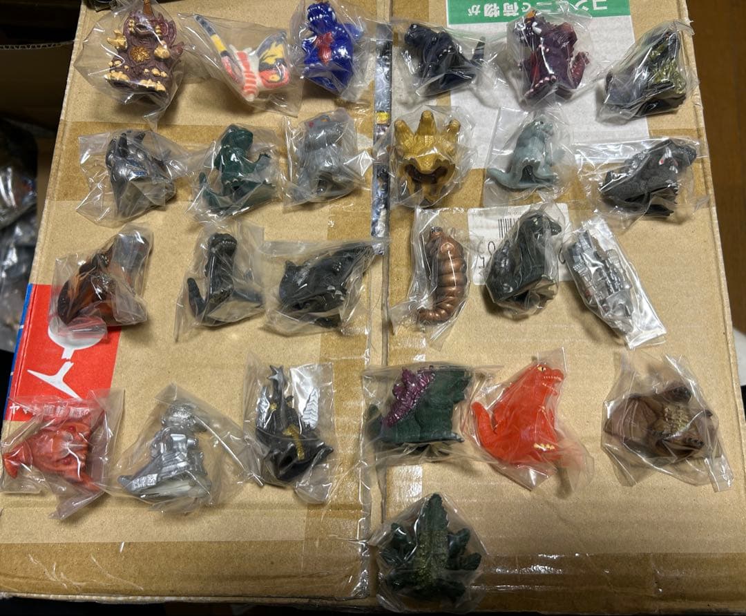 ゴジラ総攻撃 ゴジラ総進撃 指人形 ソフビ フィギュア GODZILLA 25体