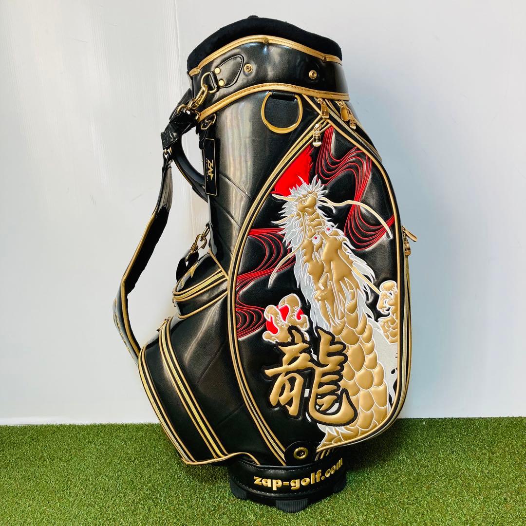 ゴルフ 美品 ZAP GOLF ケース付 エナメル 9.5型キャディバッグ