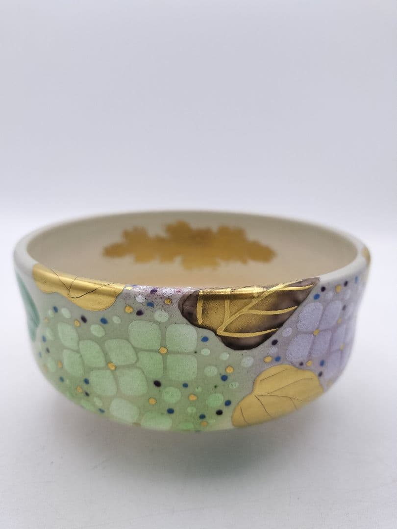 c844 茶碗 紫陽花 陽炎園 木箱 茶道具 古物