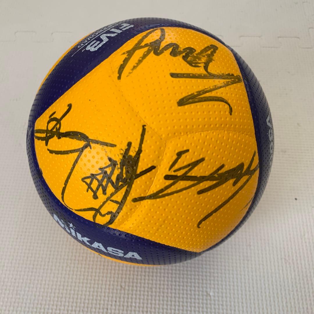 東京2020 中国女子バレー監督郎平＆選手直筆サイン入りボール＆郎平サイン色紙