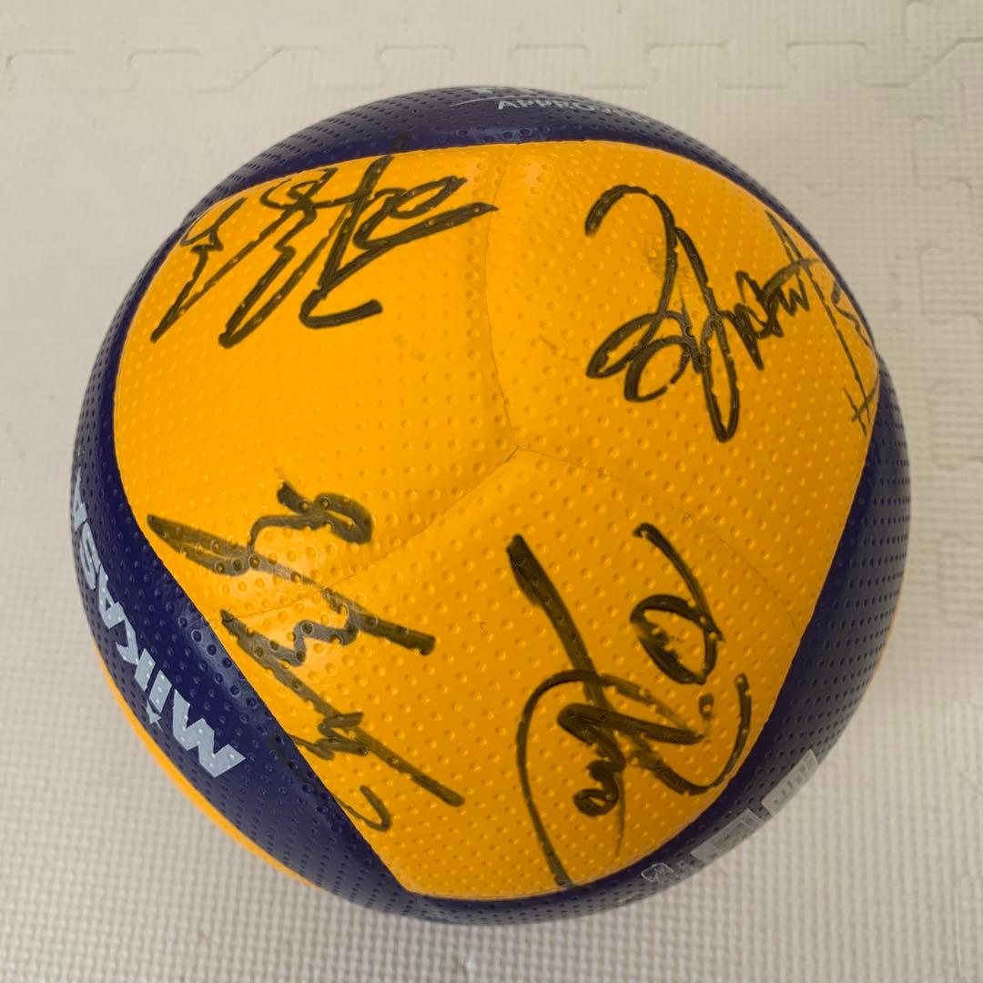 東京2020 中国女子バレー監督郎平＆選手直筆サイン入りボール＆郎平サイン色紙