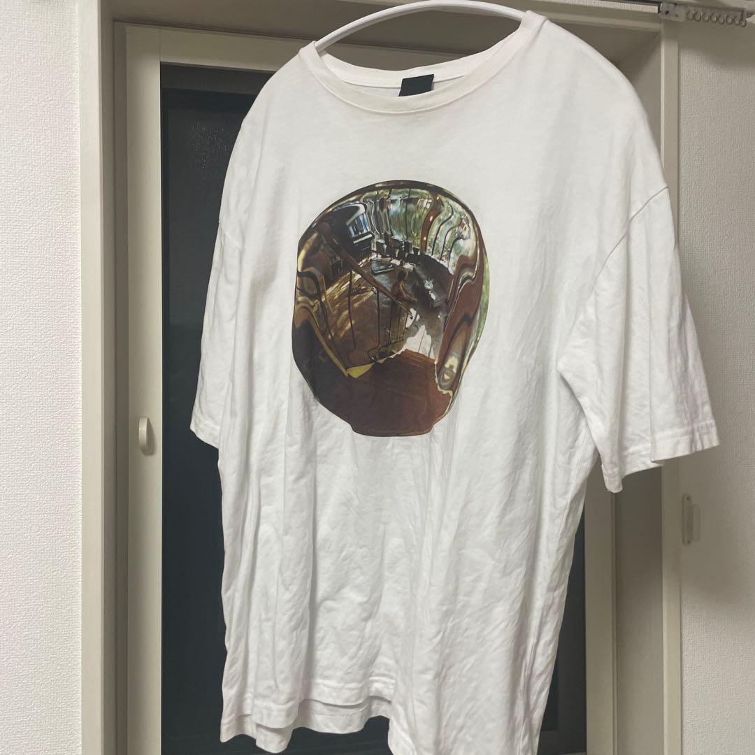 FKJ VINCENT ホワイト Tシャツ M 鏡面デザイン