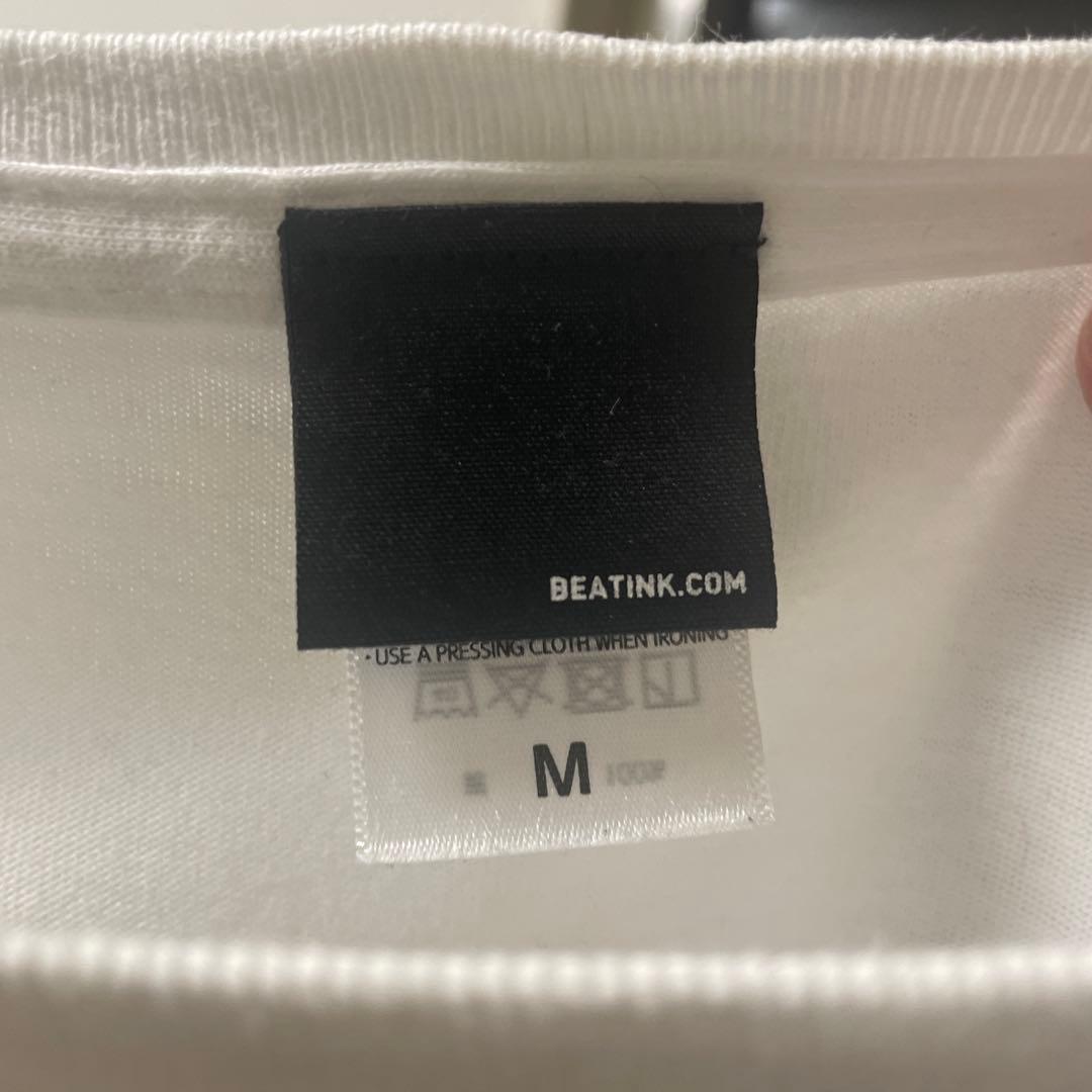 FKJ VINCENT ホワイト Tシャツ M 鏡面デザイン