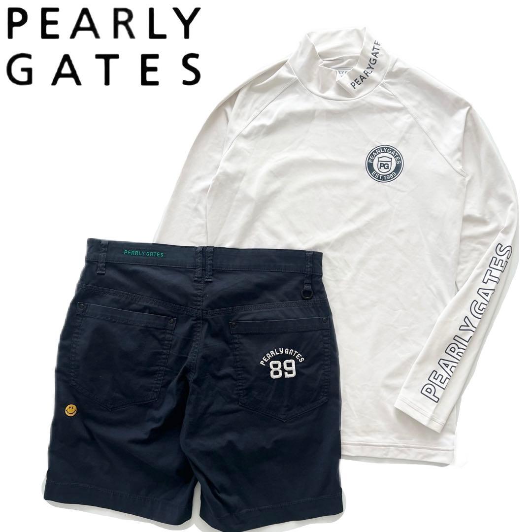 Pearly gates パーリーゲイツ　セットアップ　シャツ　ハーフパンツ　L