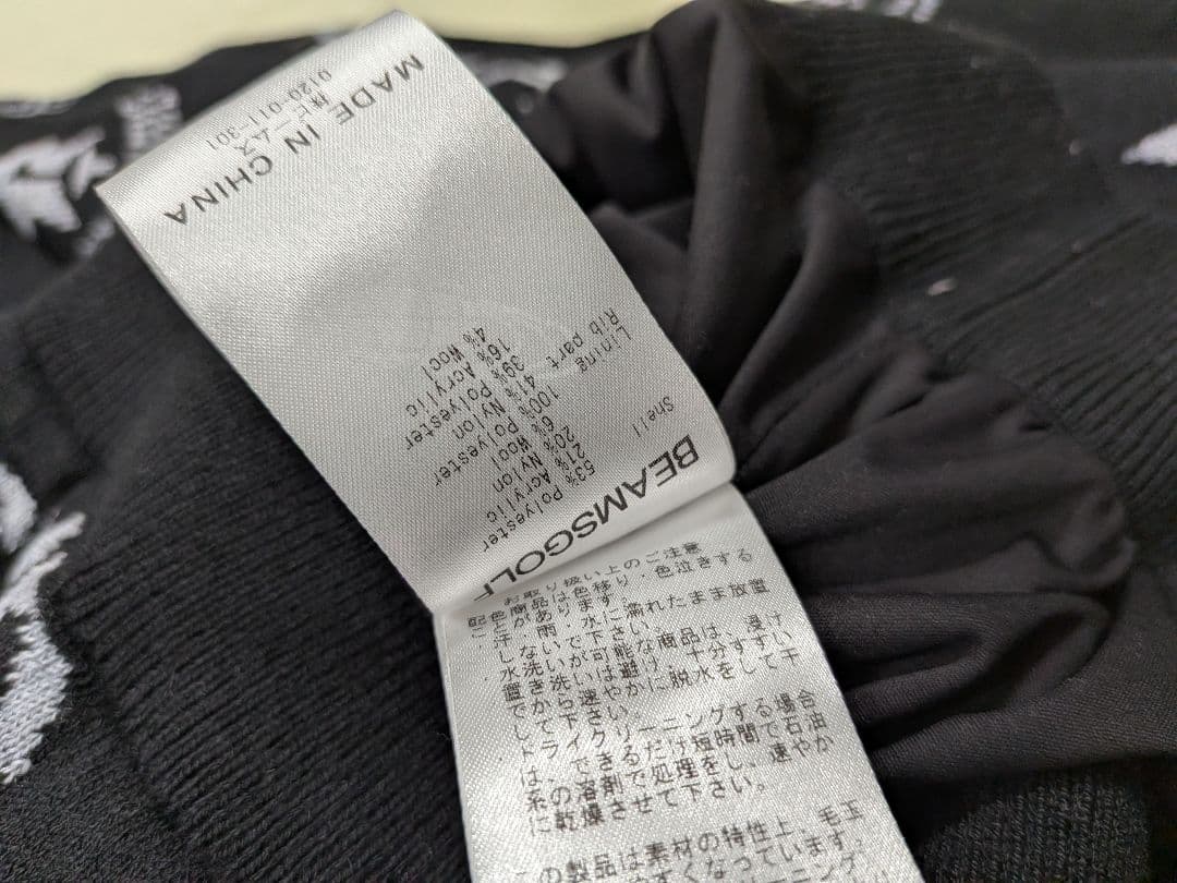 ★BEAMSGOLF　ビームス　防風　ニット 渋野日向子モデル?　Ｌ