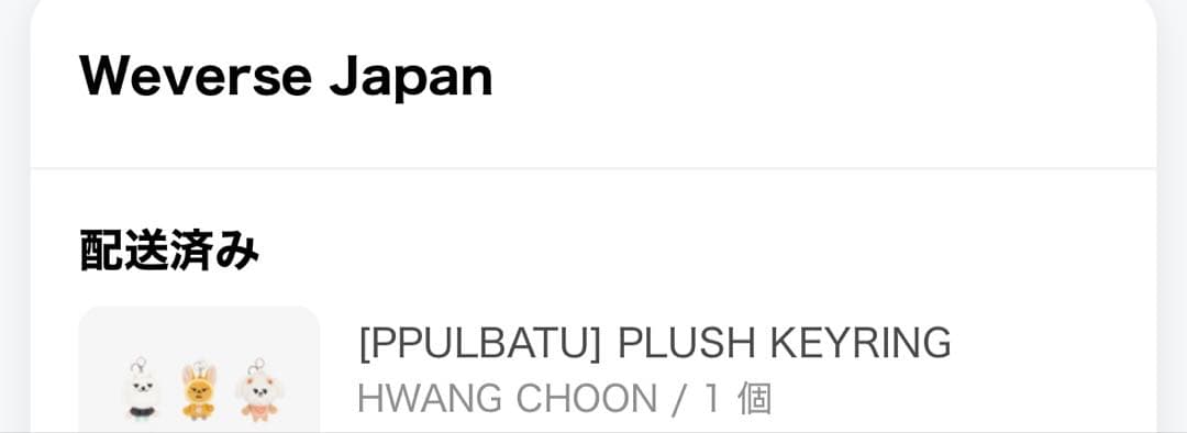 (お値下げ中)ファンチュン　キーリング　初期
