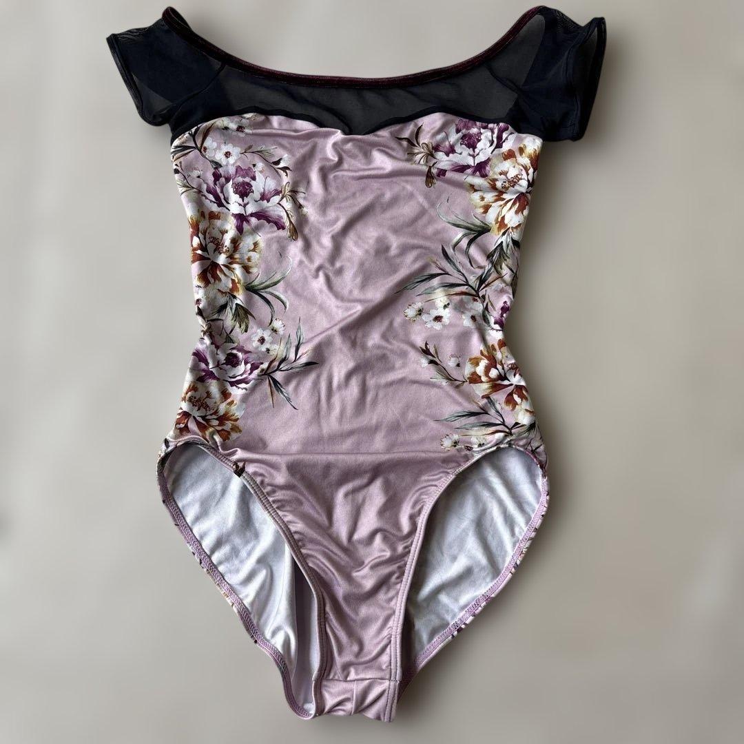 チャコット花柄オフショルダーレオタード