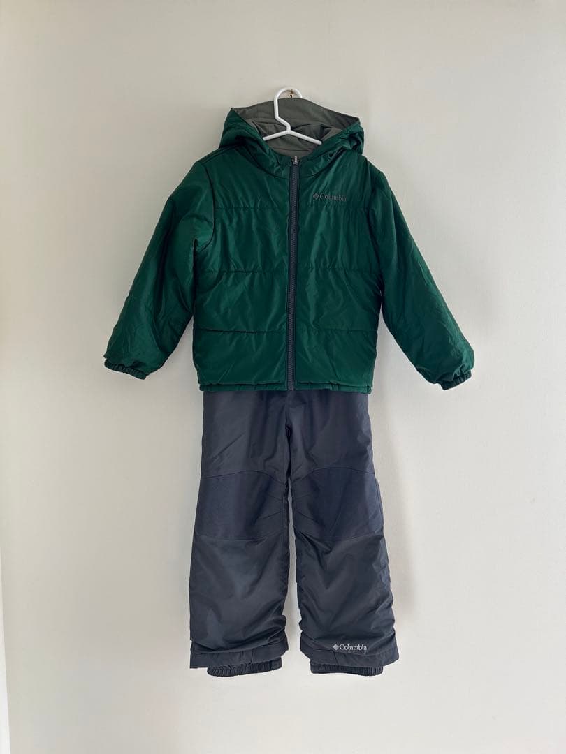 Columbia スキーウェア 緑/グレー XXS（218SY1093)セット