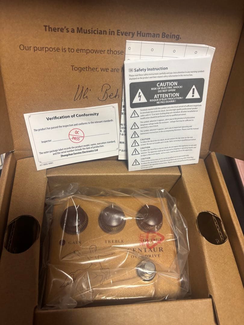 Behringer CENTUR OVERDRIVE ギターエフェクター