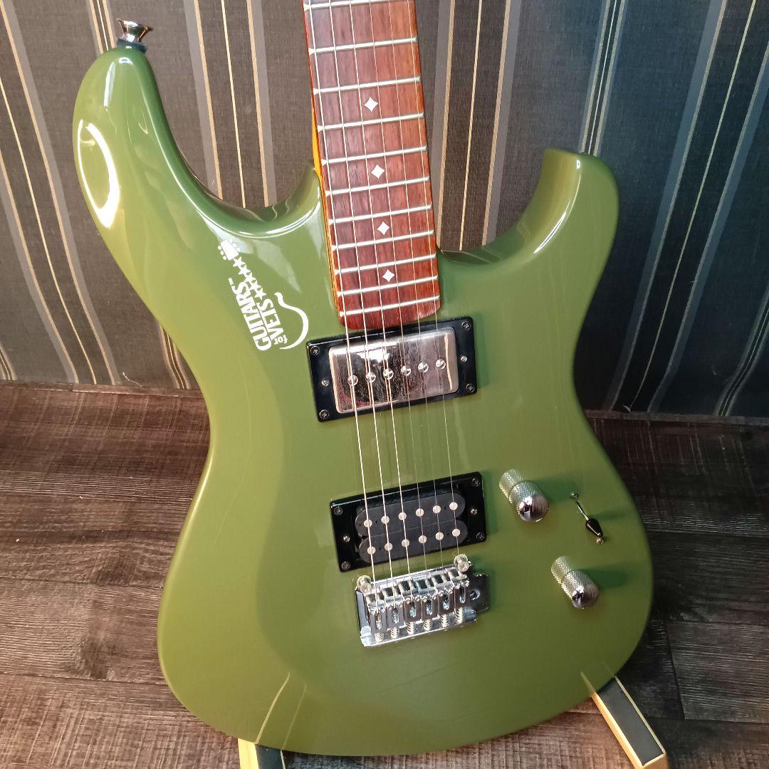 希少 カーキ色 ディーン・ゼリンスキー エレキギター ST ダンカンPU