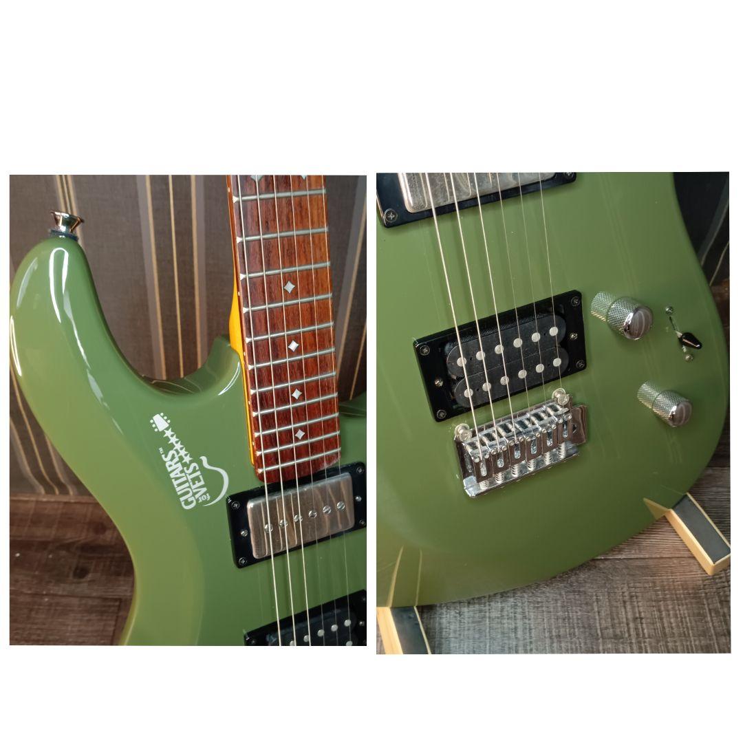 希少 カーキ色 ディーン・ゼリンスキー エレキギター ST ダンカンPU