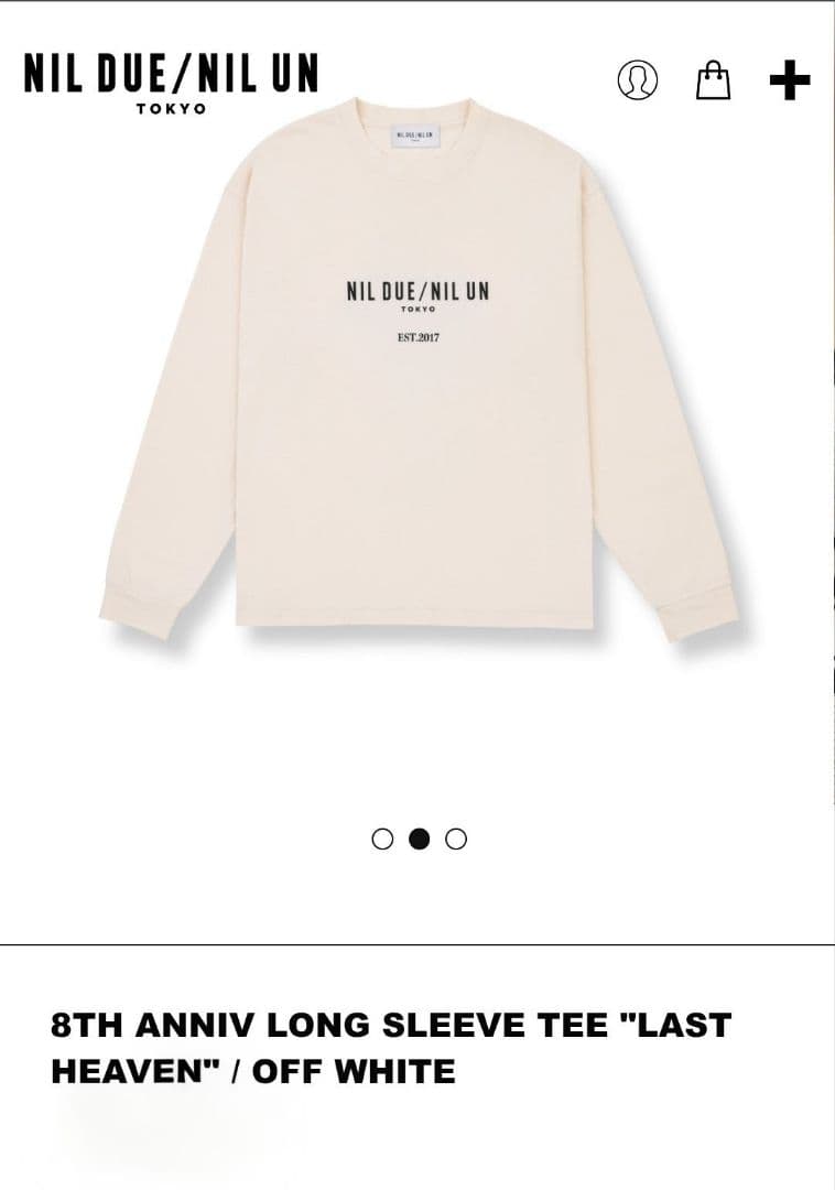 ミュージシャン NIL DUE/NIL UN TOKYO LONG SLEEVE TEE OW