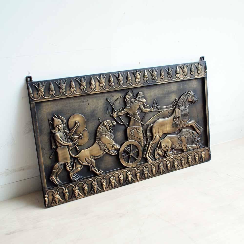 ブロンズ製 レリーフ 古代 神話 アート オブジェ ZR24127