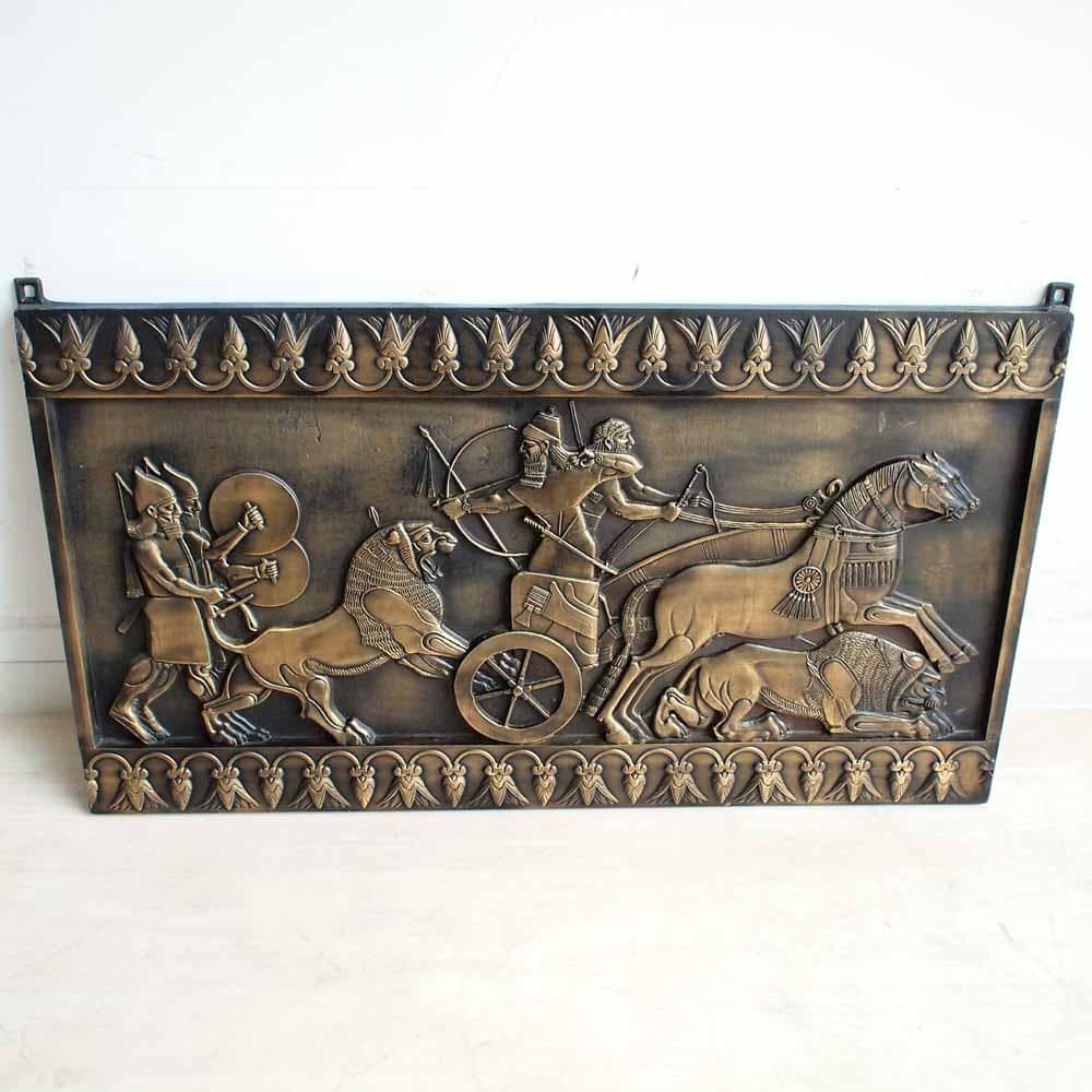 ブロンズ製 レリーフ 古代 神話 アート オブジェ ZR24127