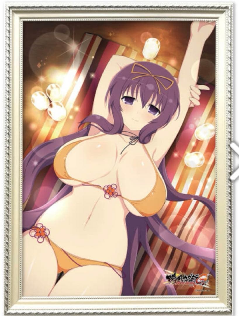 閃乱カグラ くじコレ 特賞 ヴィヴィッドアートフレーム 紫