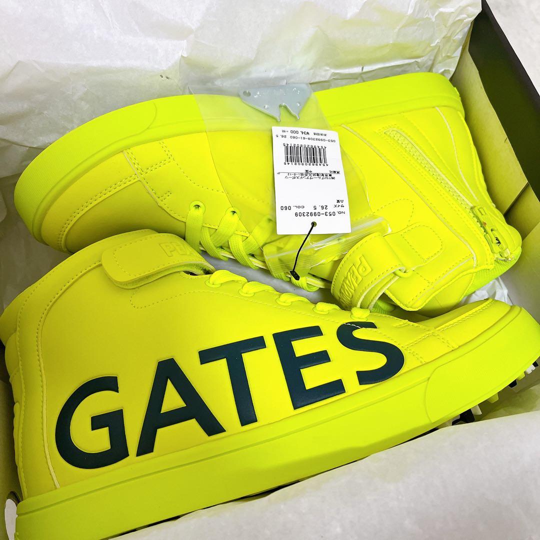 【新品未使用】PEARLYGATES ゴルフシューズ 蛍光イエロー 26.5