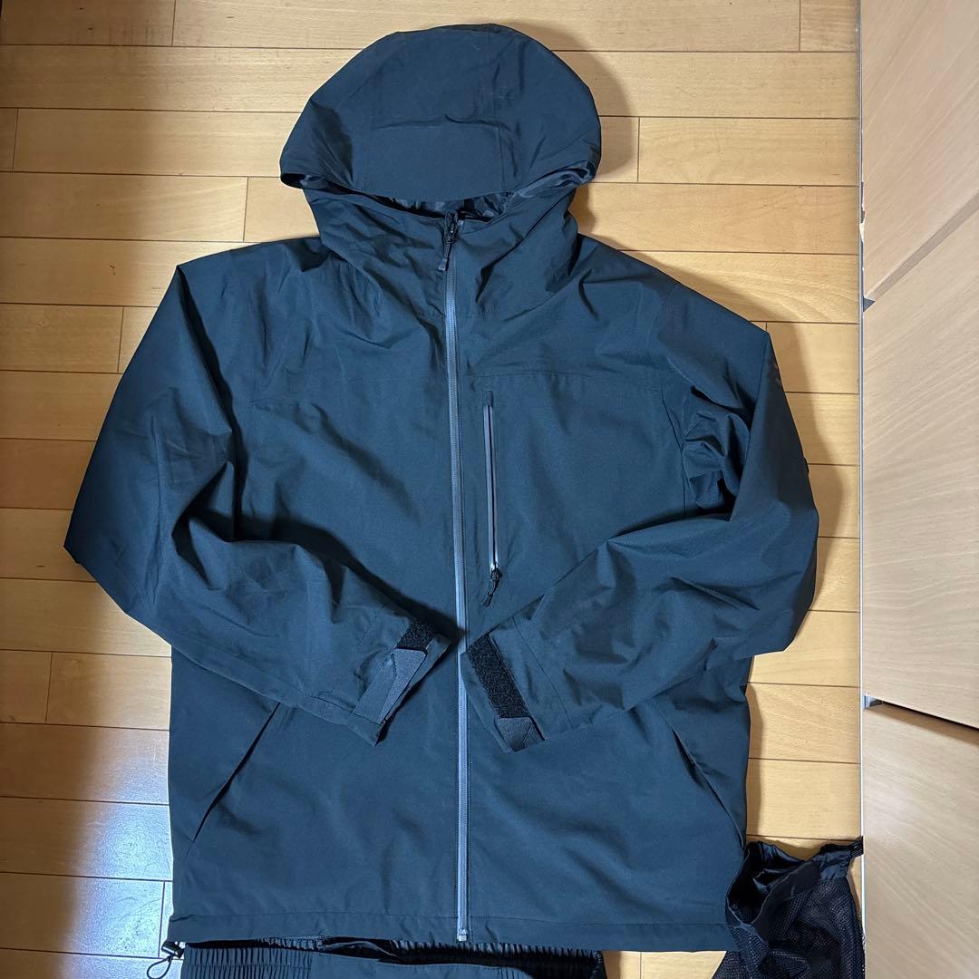 Daiwa ブラック レインウェアスーツ XL