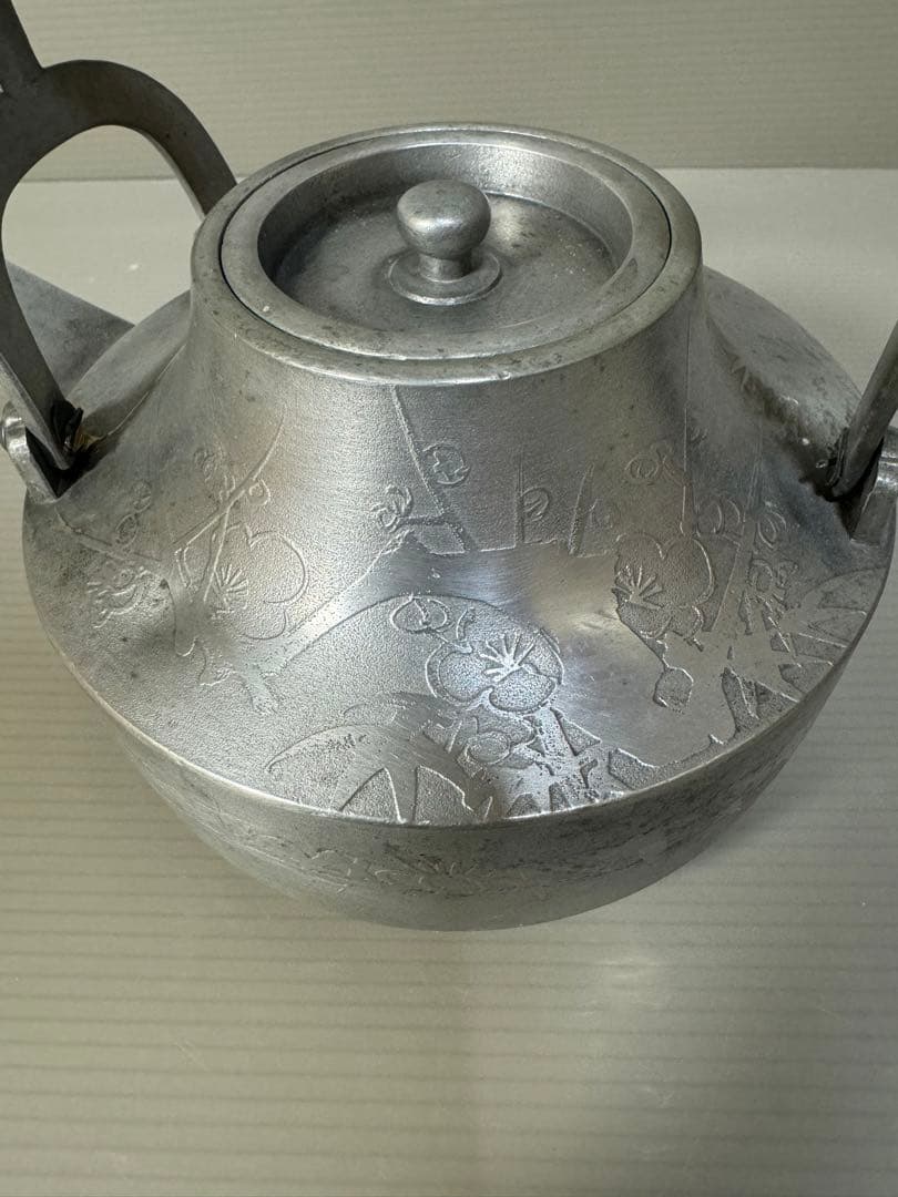 2271 錫製　松竹梅　銚子