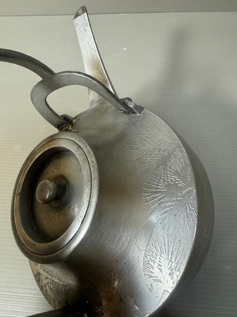 2271 錫製　松竹梅　銚子