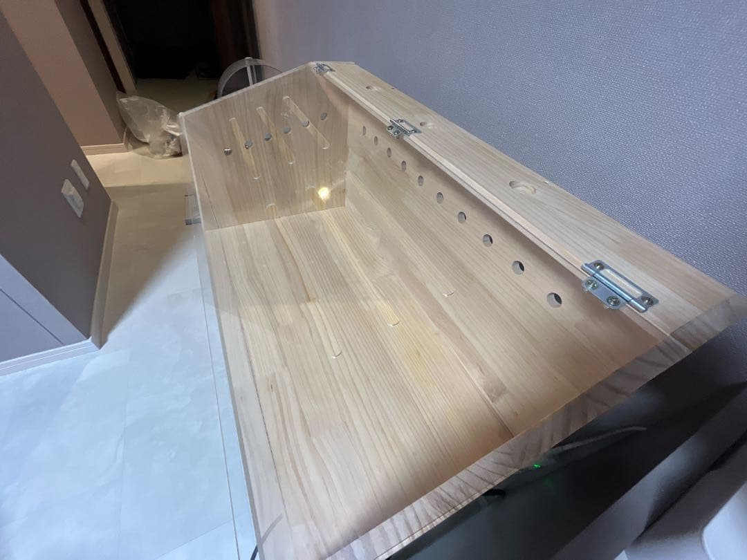 小動物木製ケージ 80x40x40CM