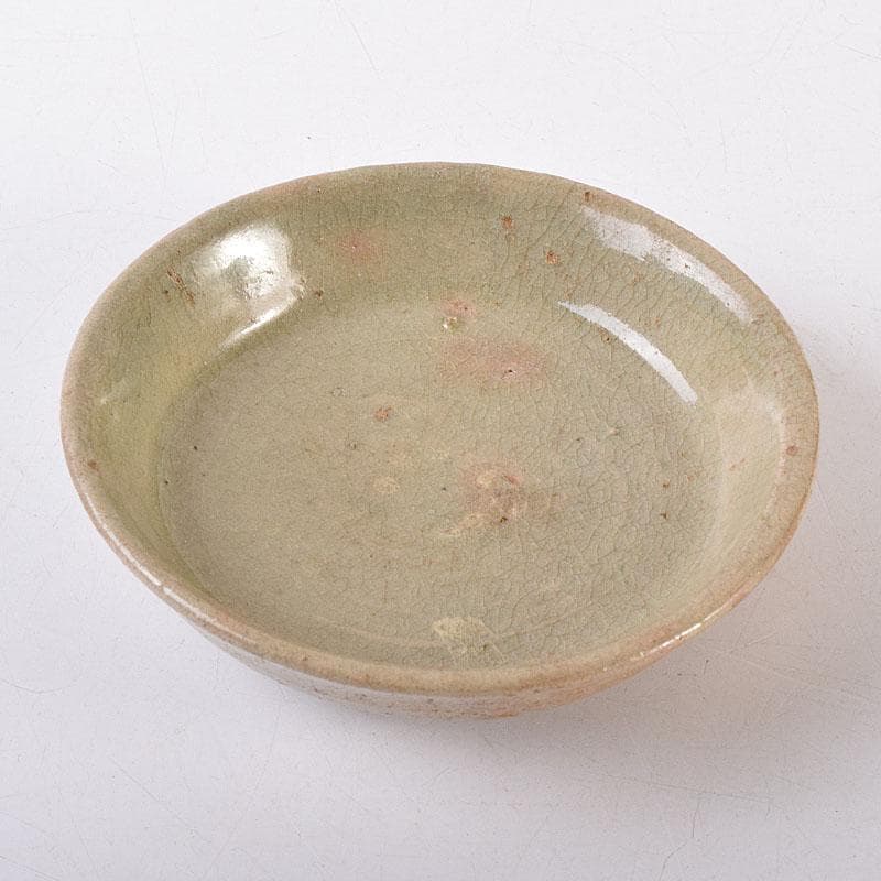 朝鮮美術　李朝　高麗青磁　小皿　時代箱　V　R8617