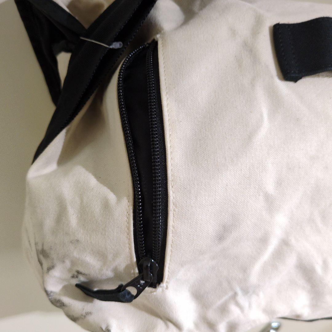 KURASHIKI canvas メッセンジャーバッグ ホワイト/ブラック