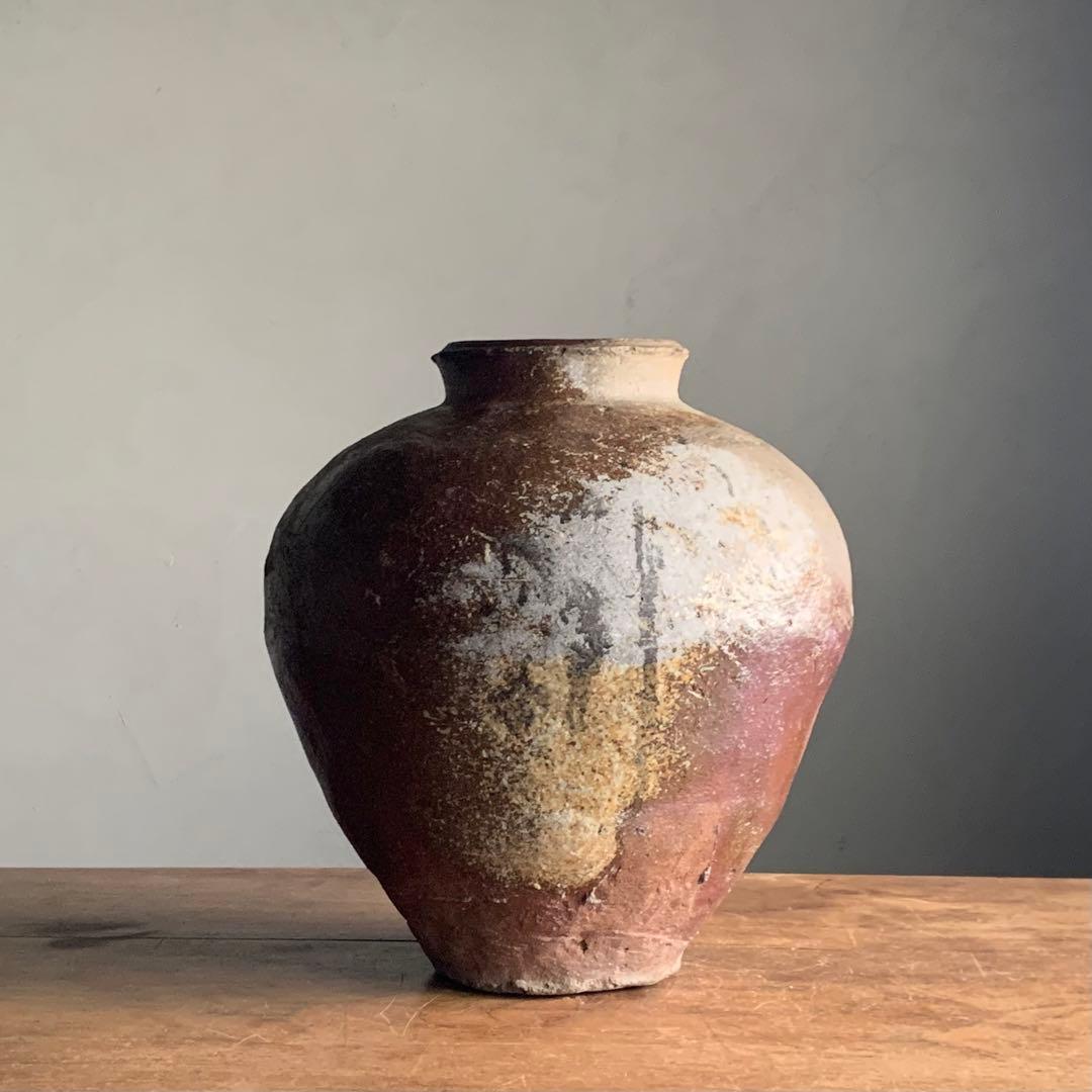 越前焼 壺 自然釉 古美術 古道具 アンティーク