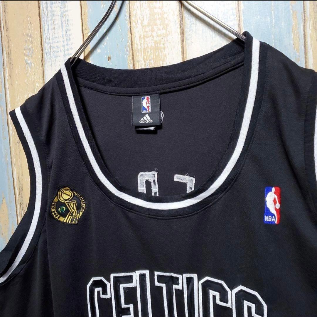 【アディダス】【NBAセルティックス】タンクトップ　08年優勝記念00s　総刺繍