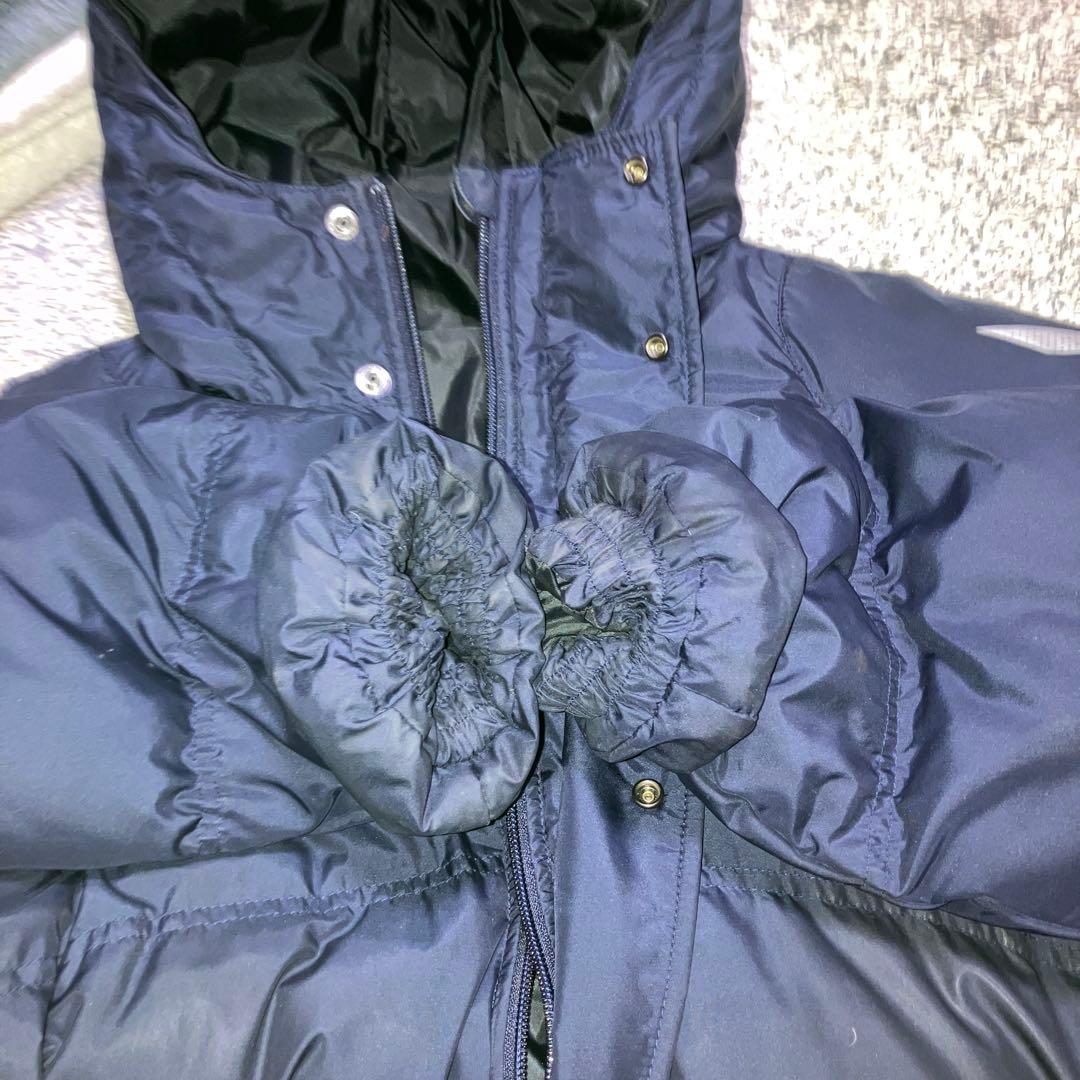 asics ベンチコート　ダウンロングコート　XA731N サイズL ネイビー