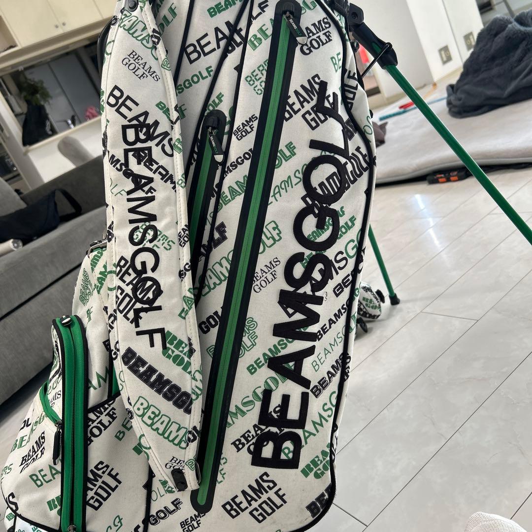 BEAMS GOLF マルチロゴ スタンドキャディバッグ　ヘッドカバー付属