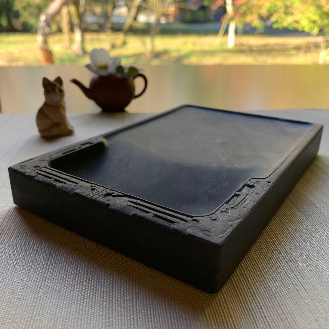 使い勝手良し☆実用長方端渓硯(*´꒳`*)