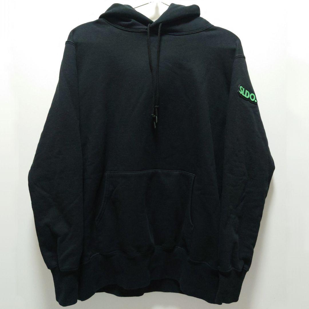 SLDO.エスルド ブラックパーカー フード付き メンズS
