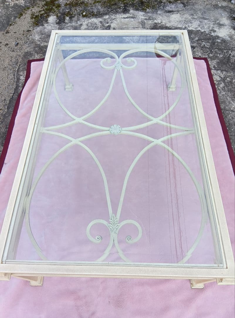 希少★Ethan Allen イーセンアーレン コーヒーテーブル ガラステーブル