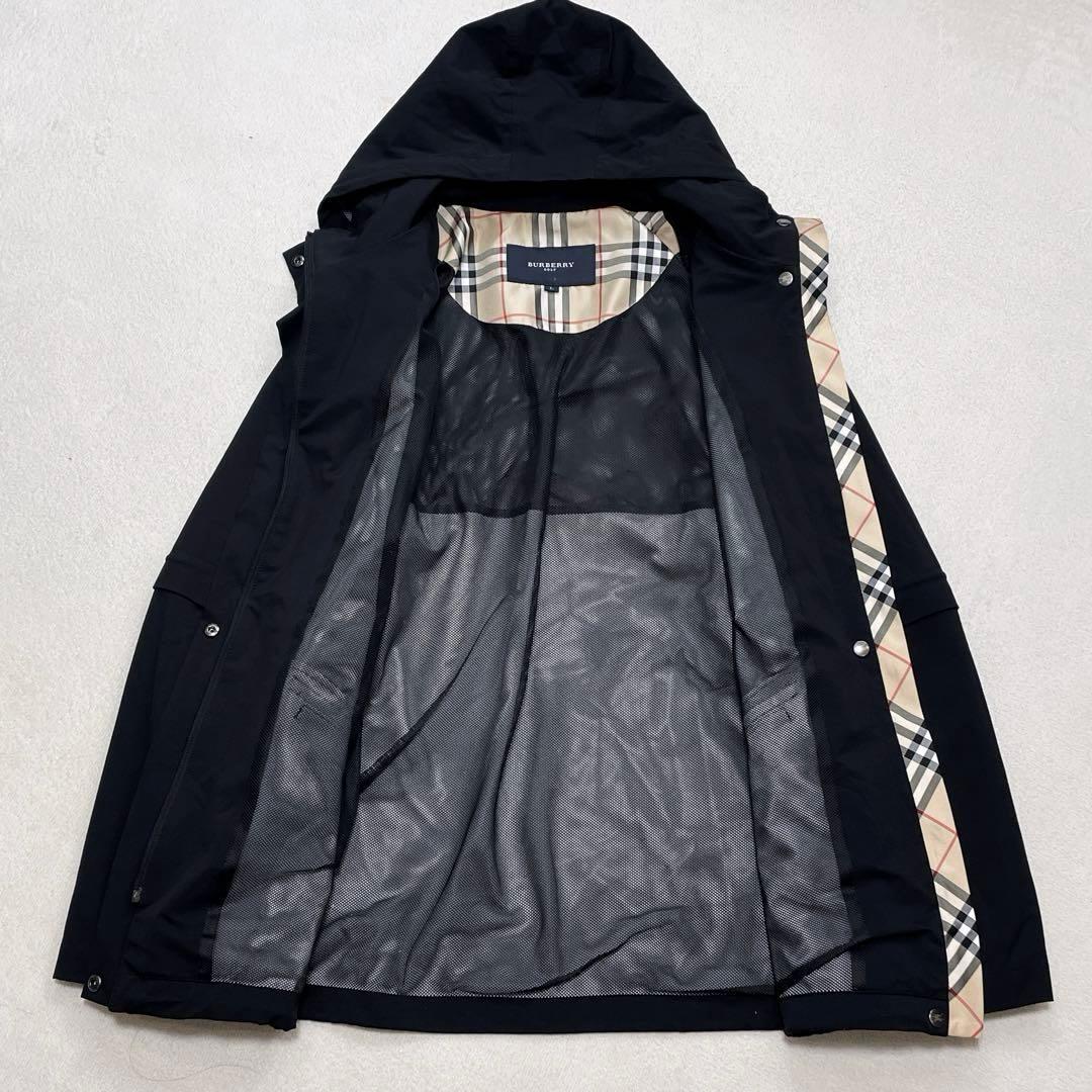 バーバリーゴルフ ナイロンジャケット 3way ノバチェック L ロゴ刺繍
