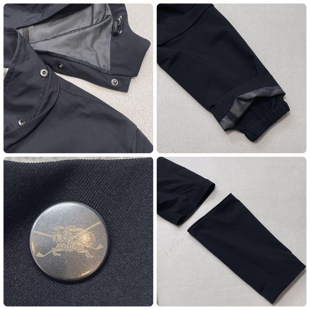 バーバリーゴルフ ナイロンジャケット 3way ノバチェック L ロゴ刺繍