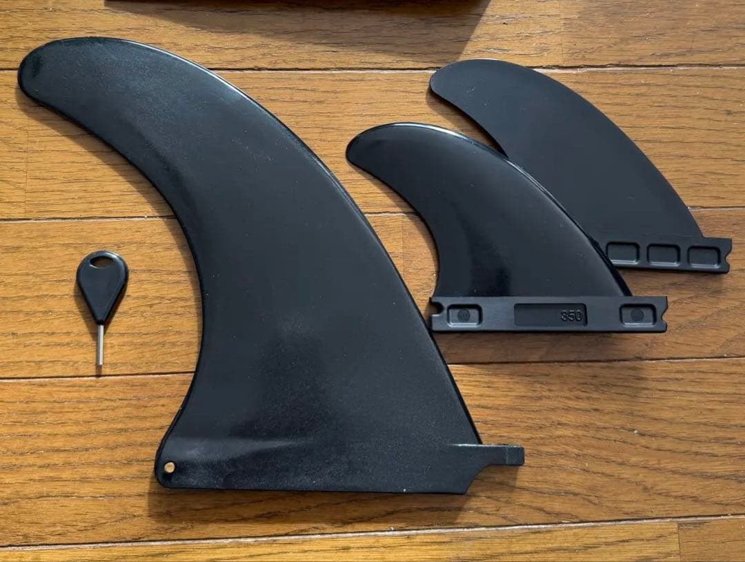 極美品！ O&E エポキシソフト 7’6” フィン付　スカイブルー