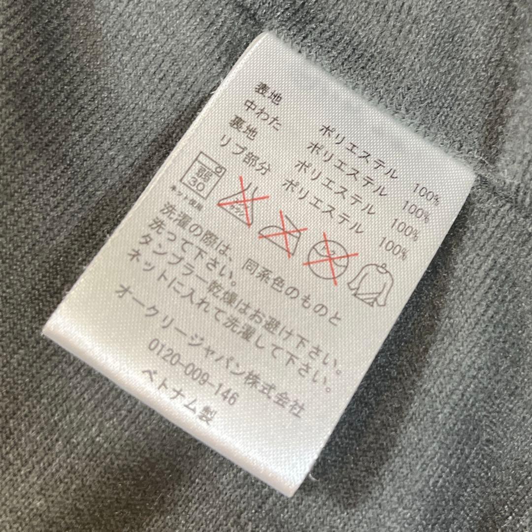 【美品】オークリー　ベンチコート　バックロゴ　ブラック　XL