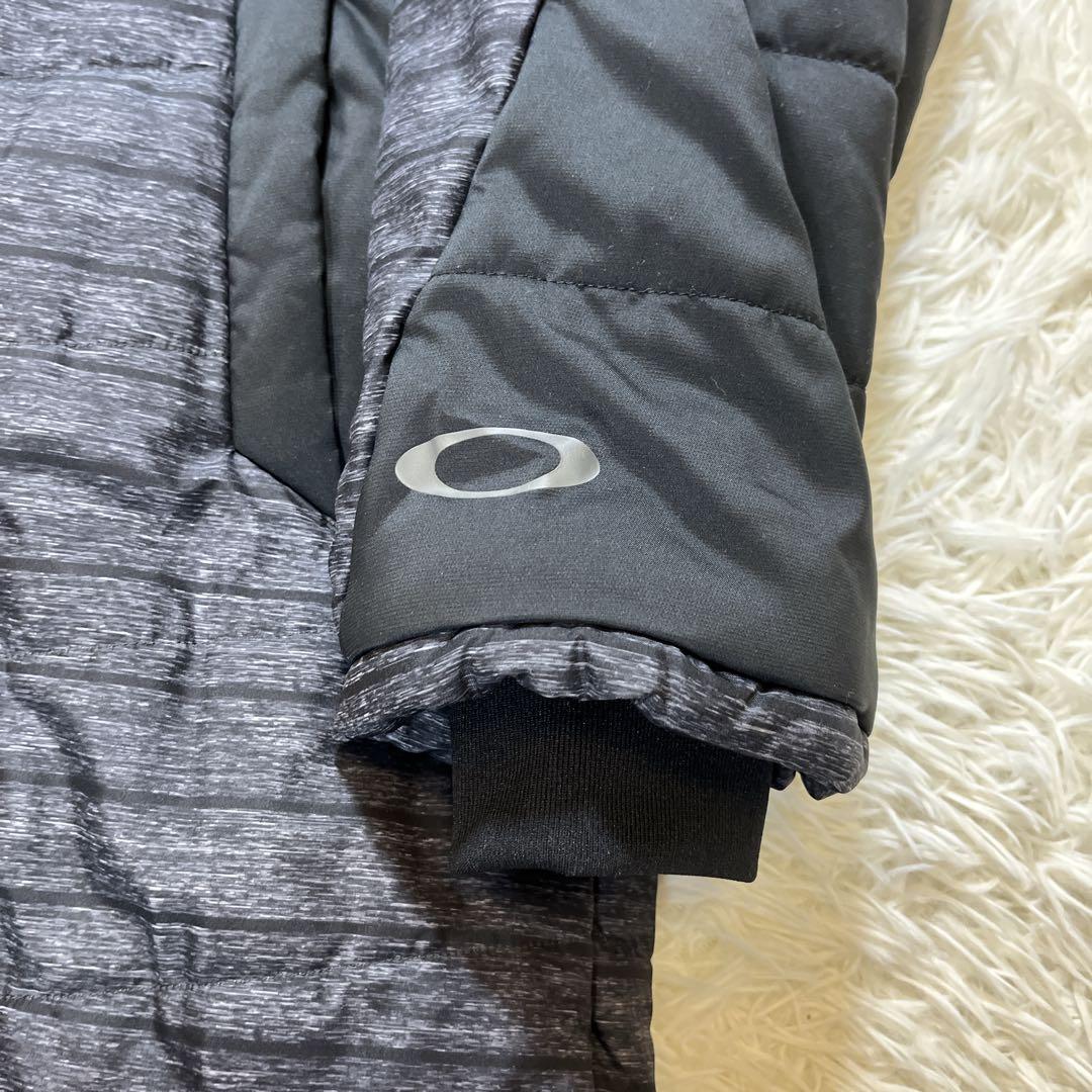 【美品】オークリー　ベンチコート　バックロゴ　ブラック　XL