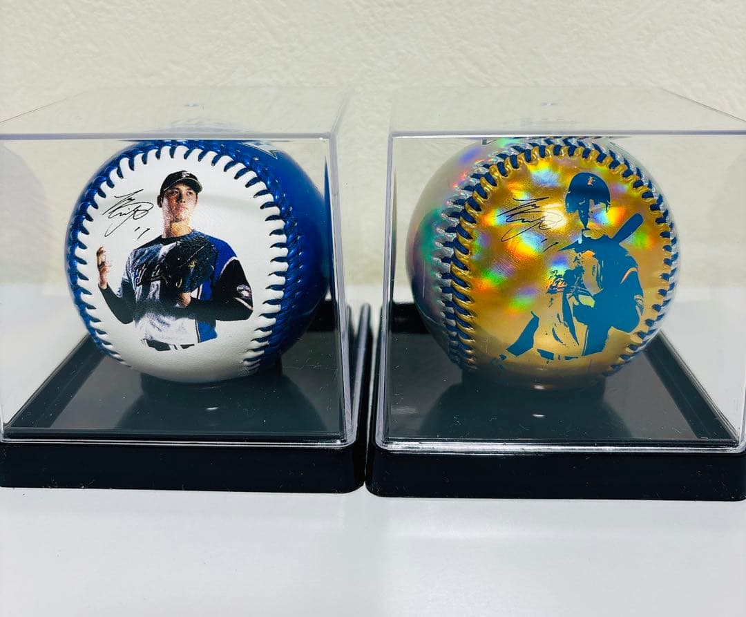 (レア)大谷翔平 サインボールセット　メタリックボール