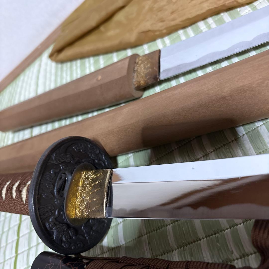 模造刀　模擬刀　武士　侍　伝統工芸　剣　ソード　太刀　小太刀　鞘　鍔　3本セット