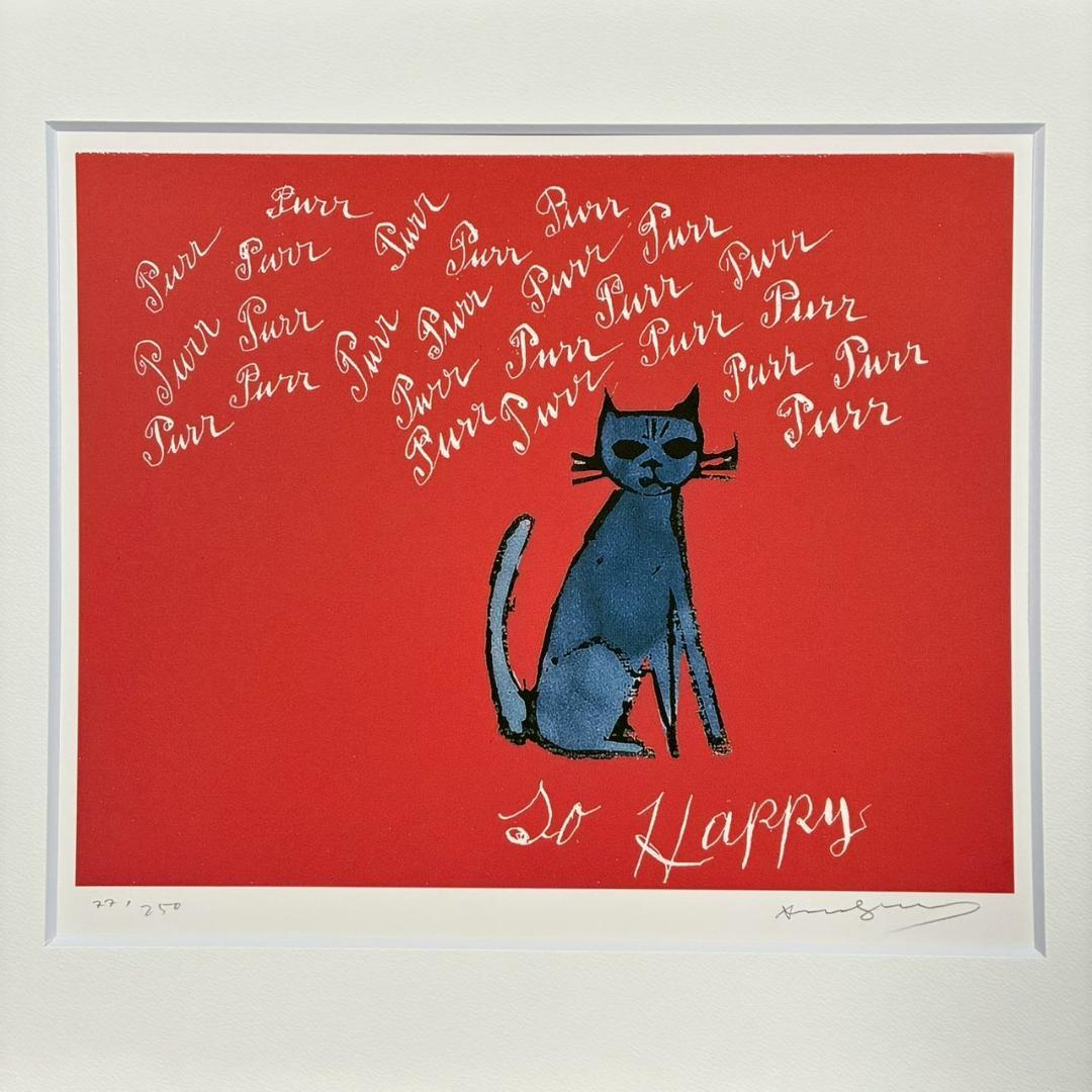 美品 アンディ・ウォーホル「So Happy」シルクスクリーン 証明書・サイン有